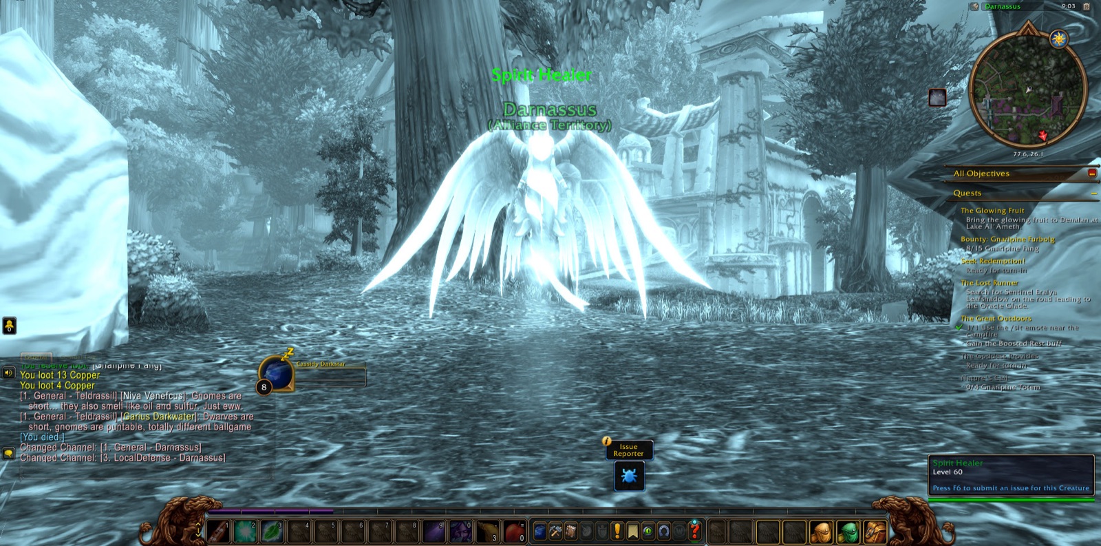 Entered Darnassus