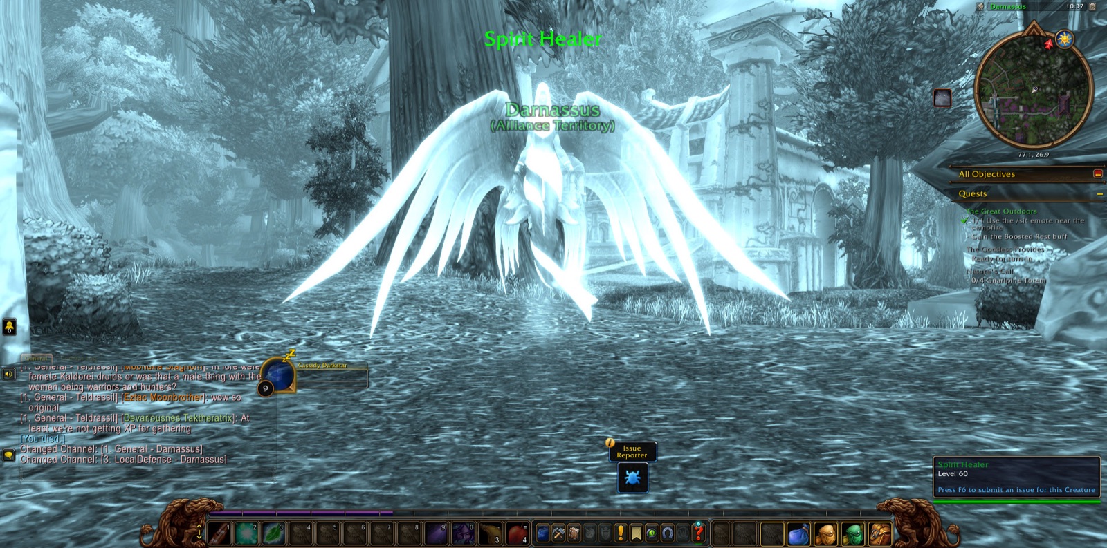 Entered Darnassus