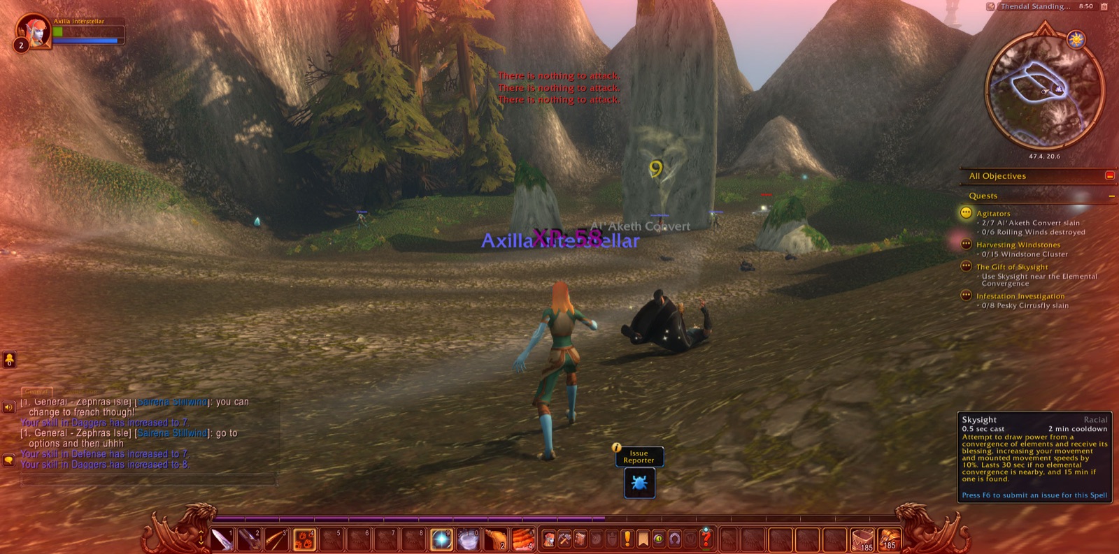 Screenshot in Thendal Standing Stones
