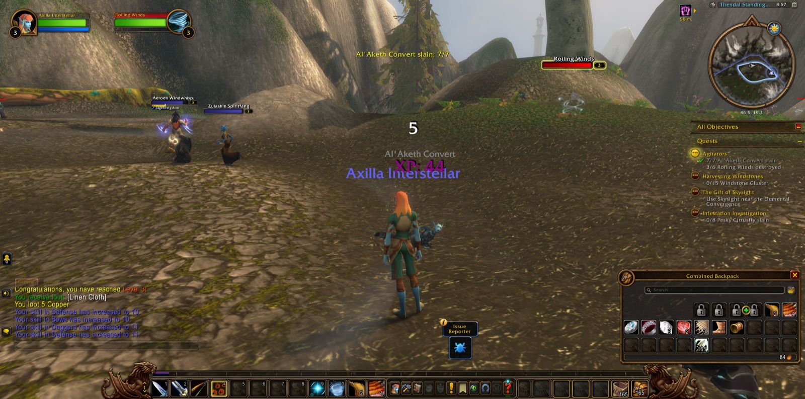 Screenshot in Thendal Standing Stones