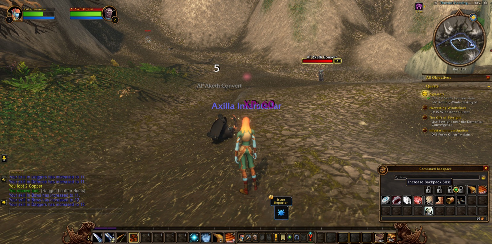 Screenshot in Thendal Standing Stones