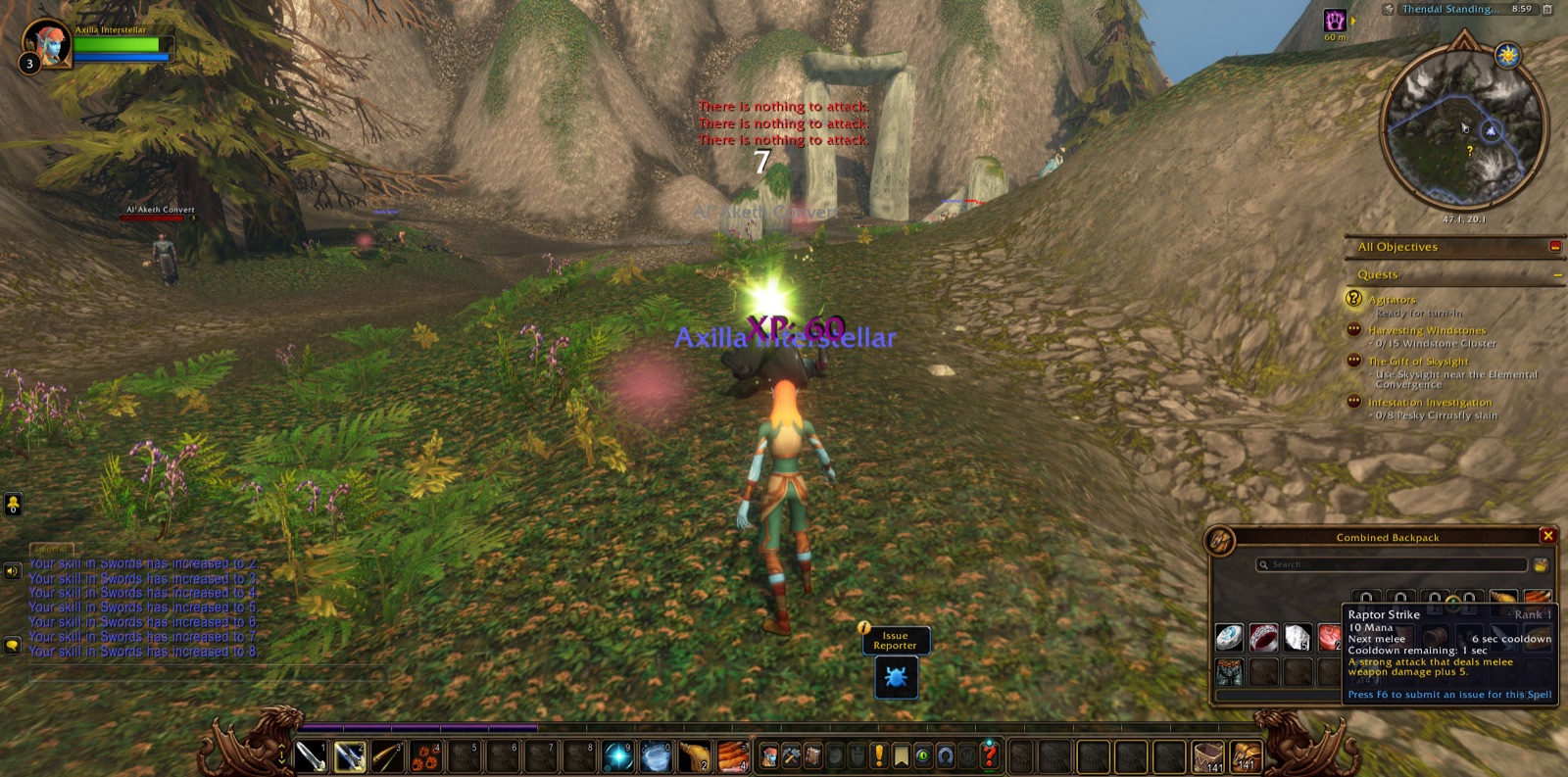 Screenshot in Thendal Standing Stones