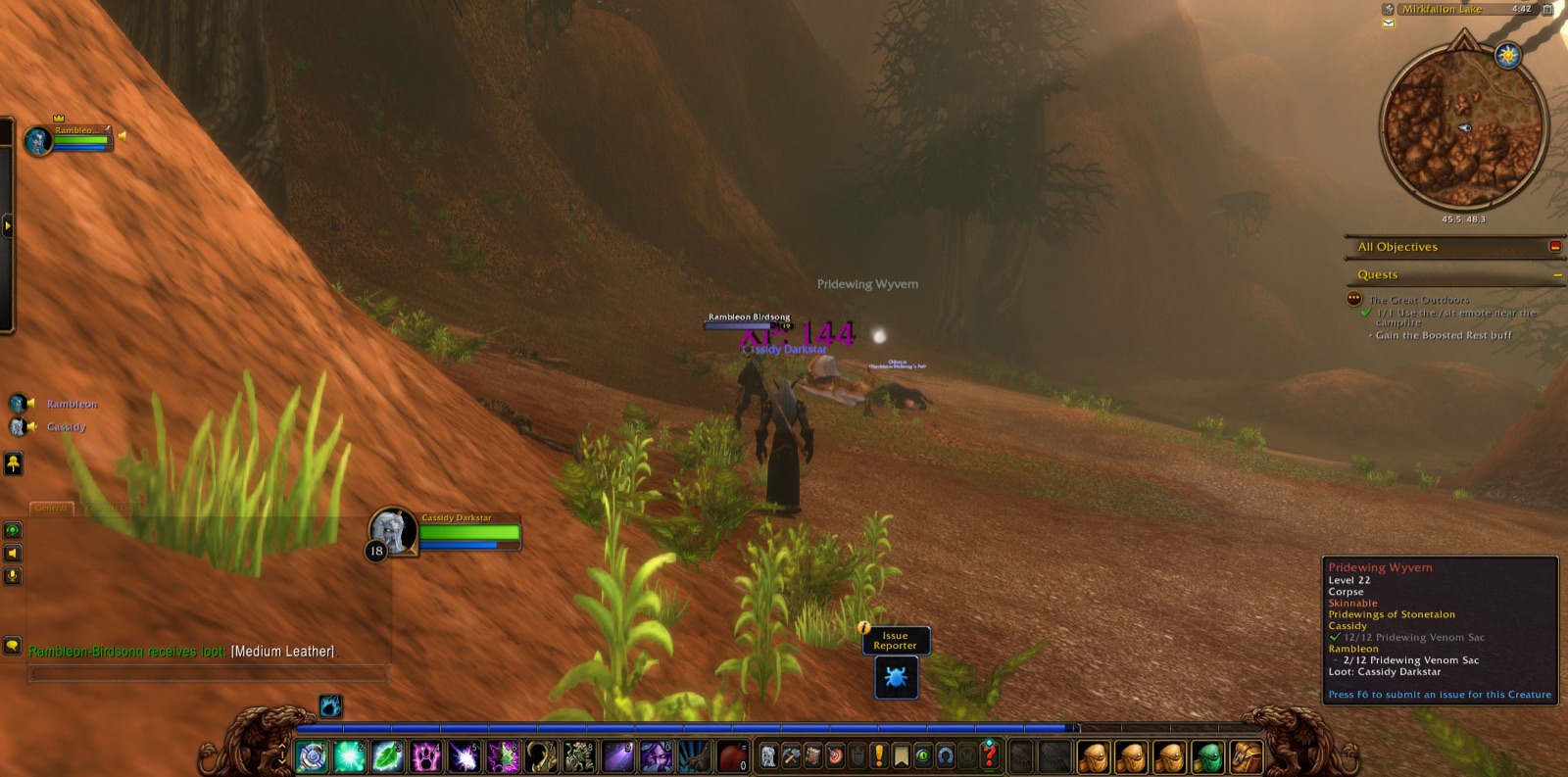Screenshot in Mirkfallon Lake