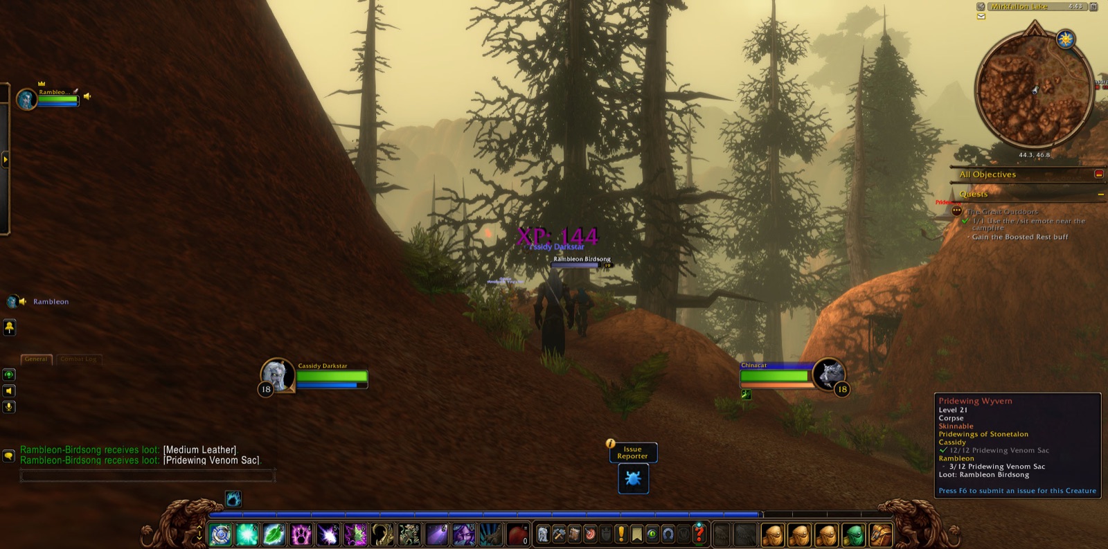 Screenshot in Mirkfallon Lake