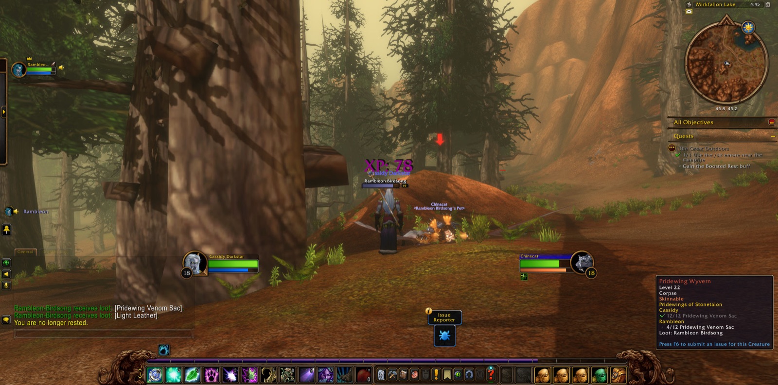 Screenshot in Mirkfallon Lake