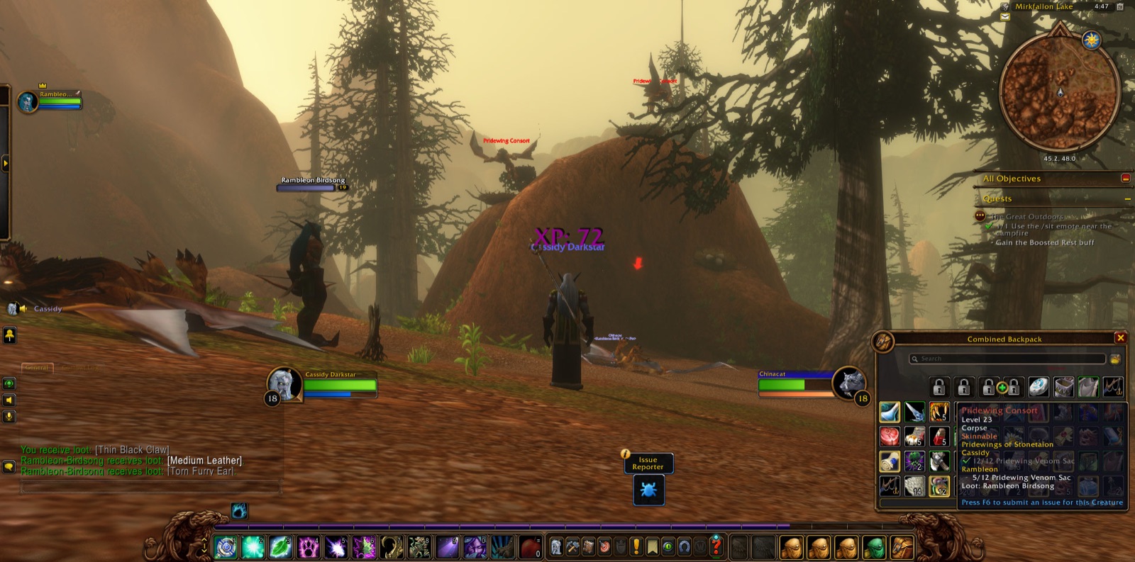 Screenshot in Mirkfallon Lake