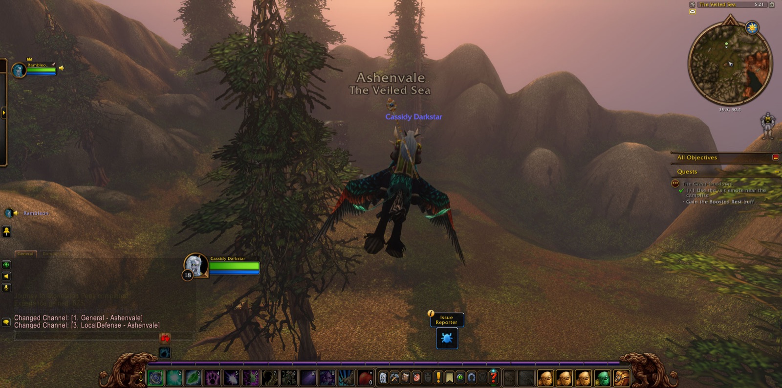 Entered Ashenvale
