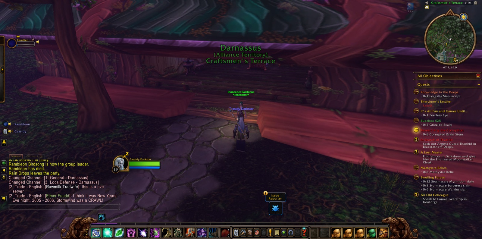 Entered Darnassus