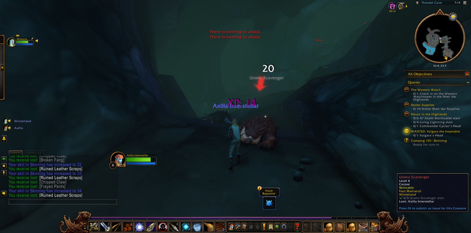 Screenshot in Thendal Cave