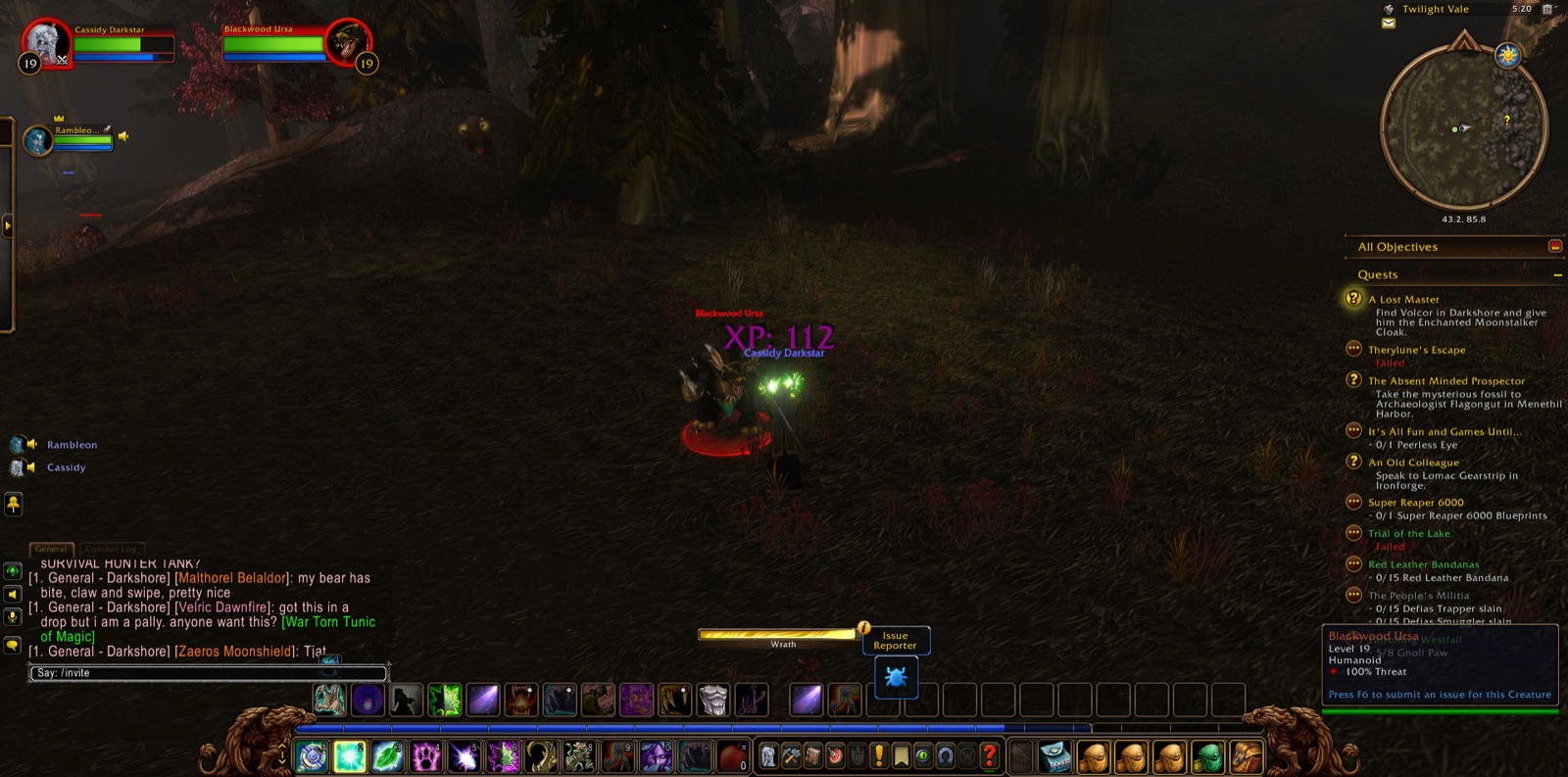 Screenshot in Twilight Vale