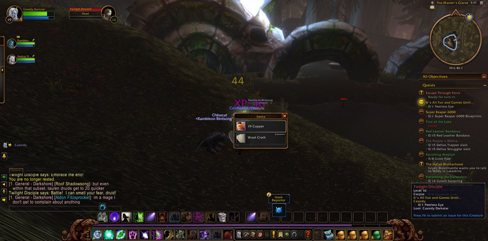 Screenshot in The Master's Glaive
