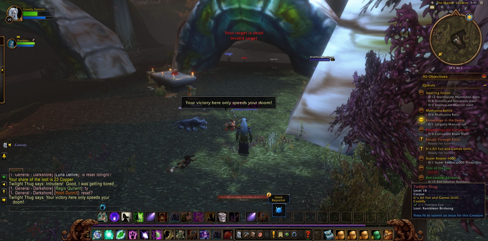 Screenshot in The Master's Glaive