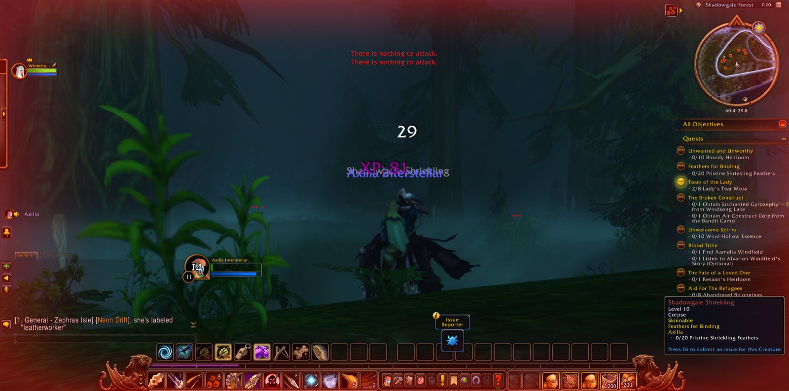 Screenshot in Shadowgale Forest