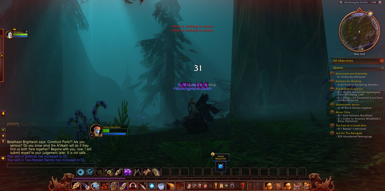 Screenshot in Shadowgale Forest