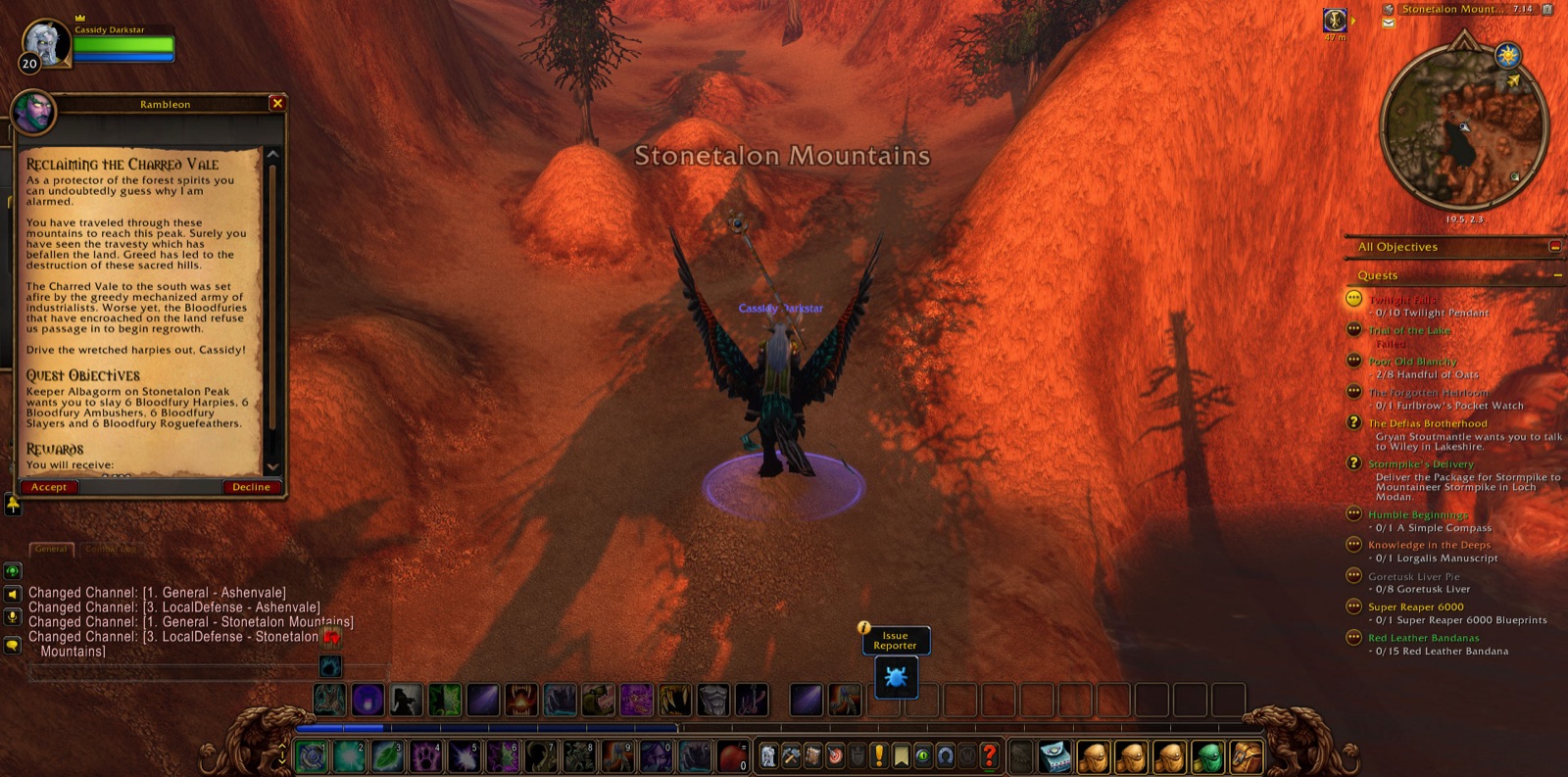 Entered Stonetalon Mountains