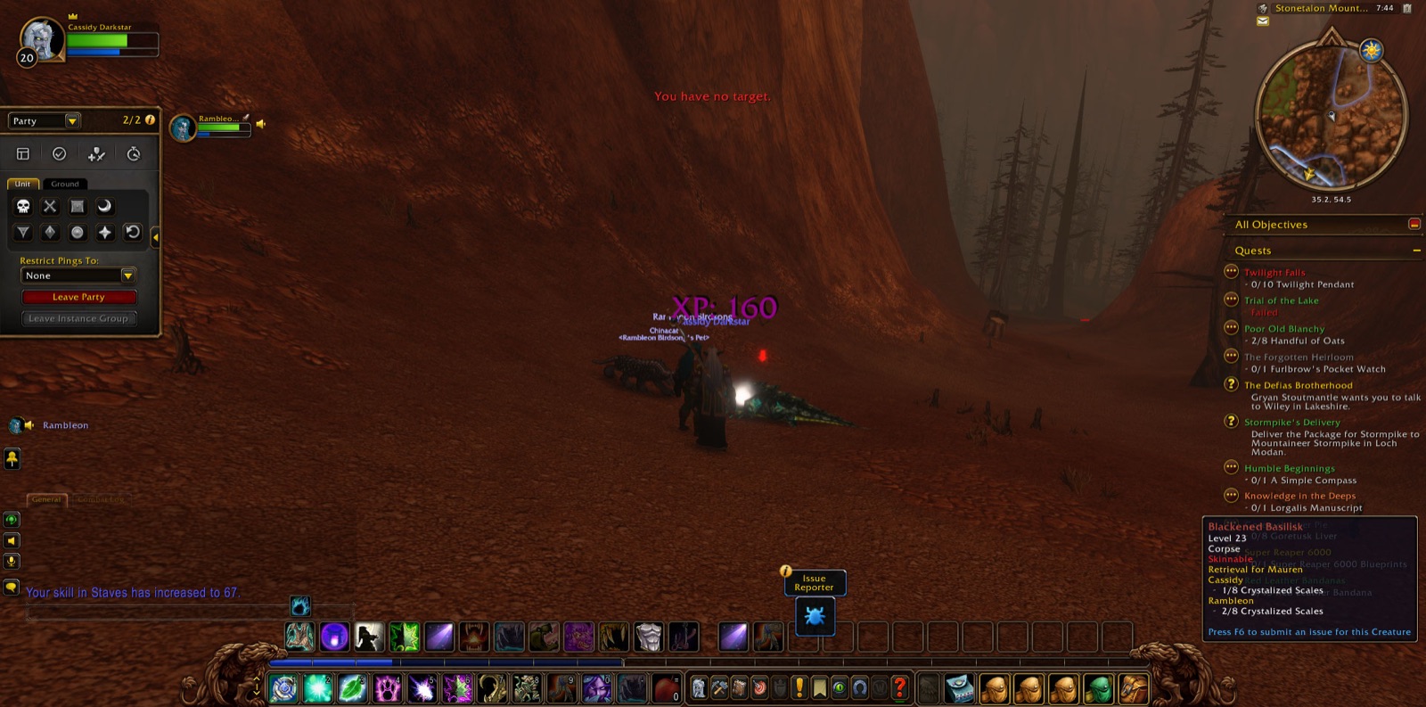 Screenshot in Stonetalon Mountains