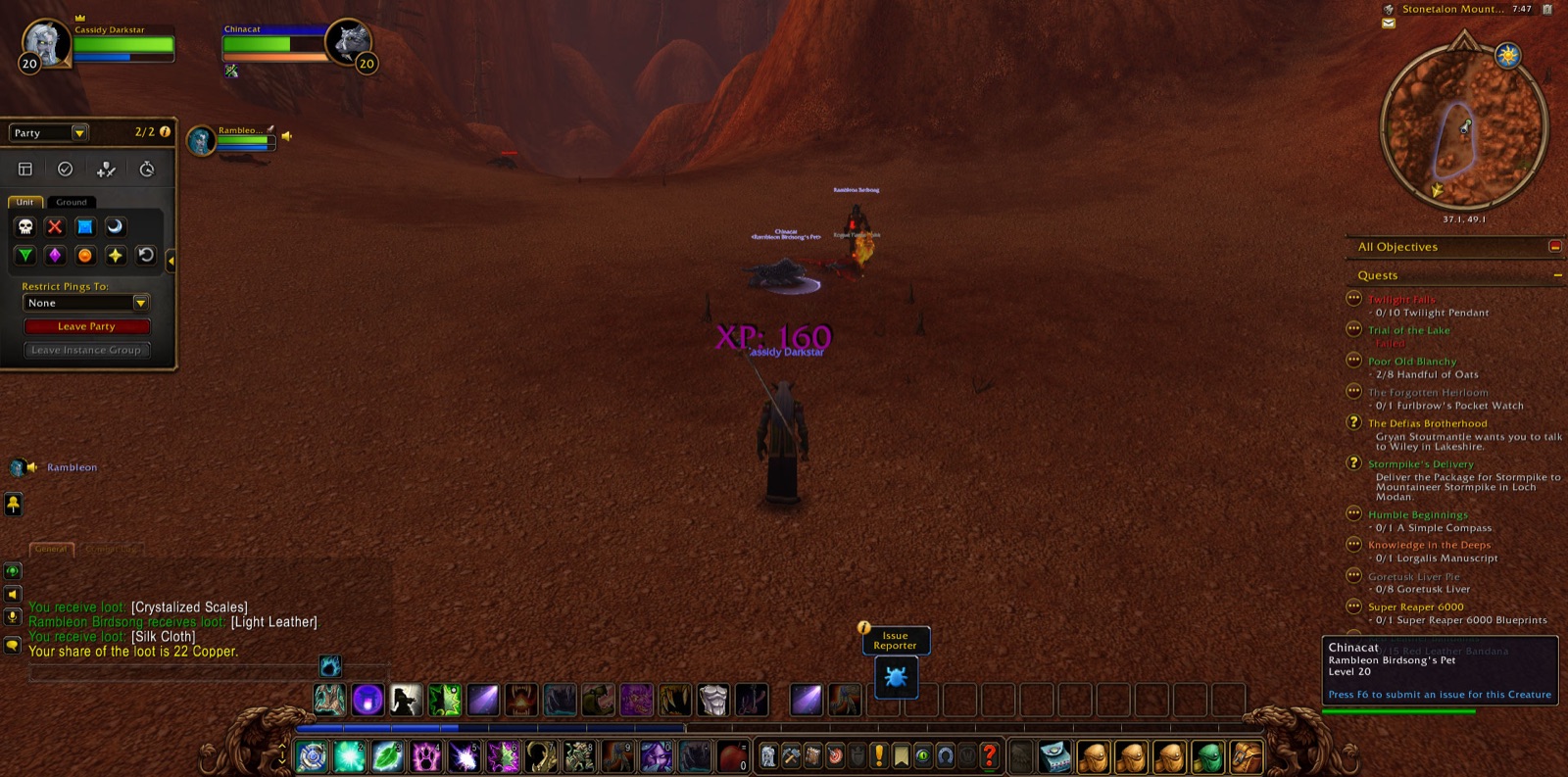 Screenshot in Stonetalon Mountains