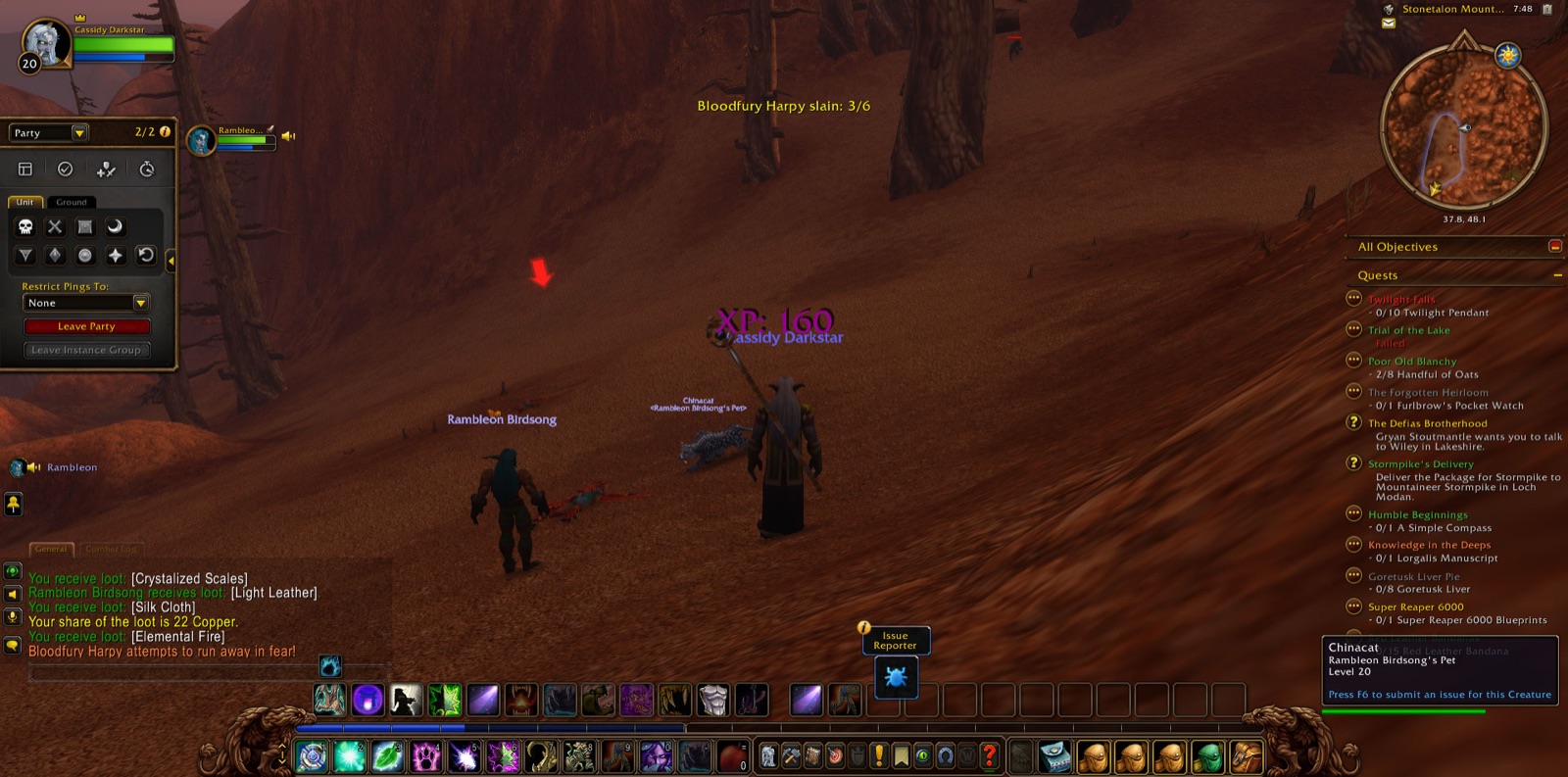 Screenshot in Stonetalon Mountains