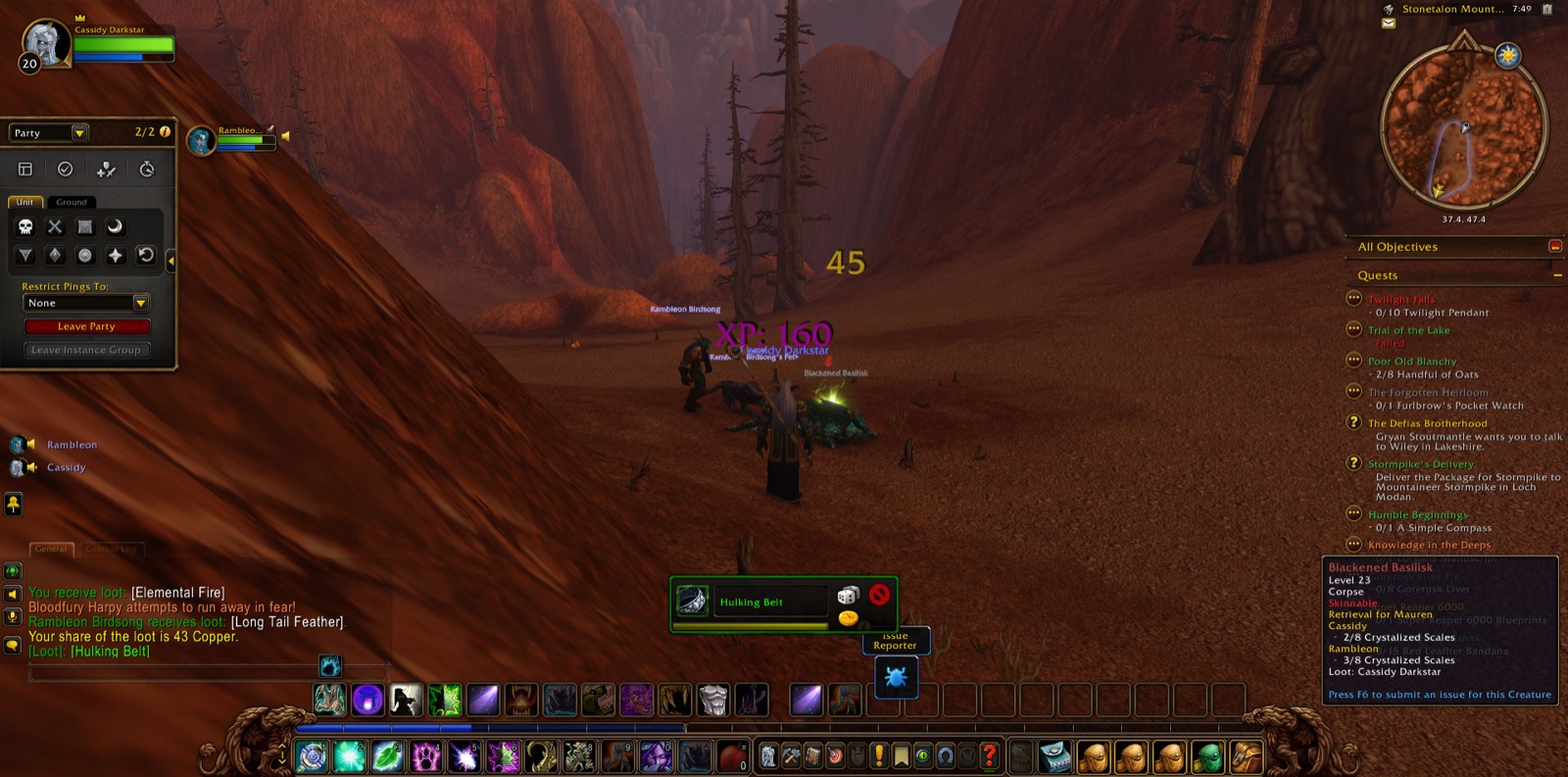 Screenshot in Stonetalon Mountains