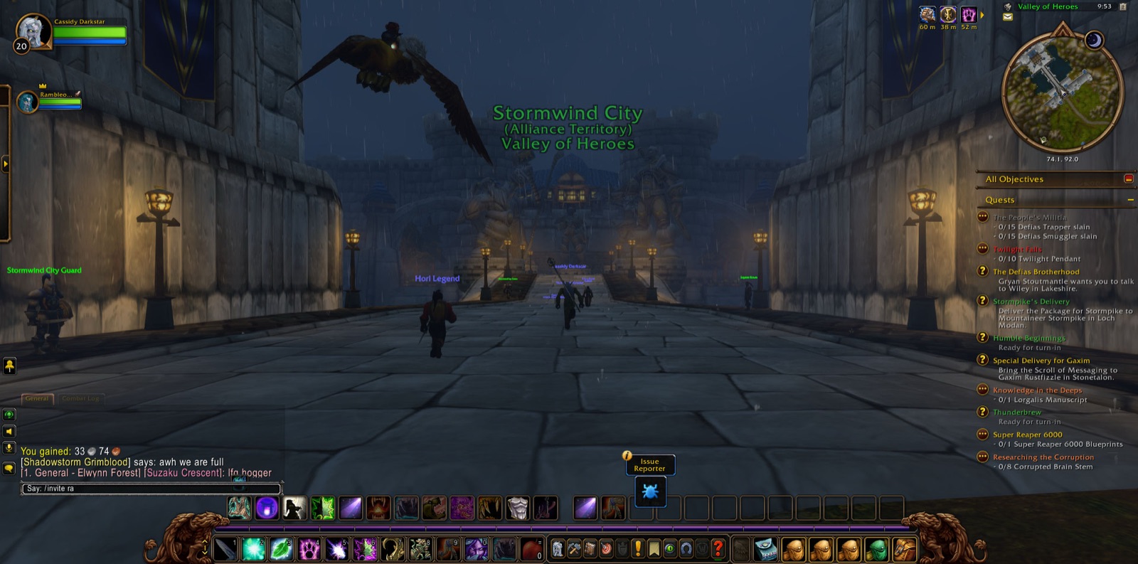 Entered Stormwind City