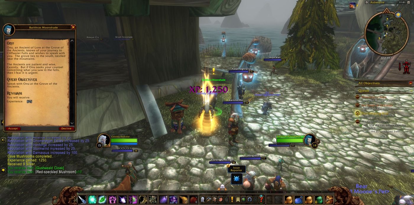 Reached Level 15 in Auberdine