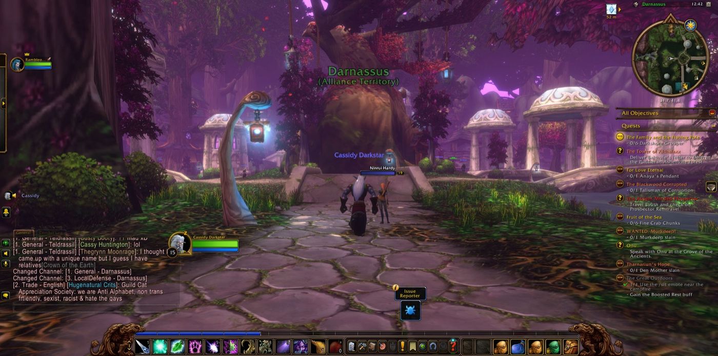 Entered Darnassus