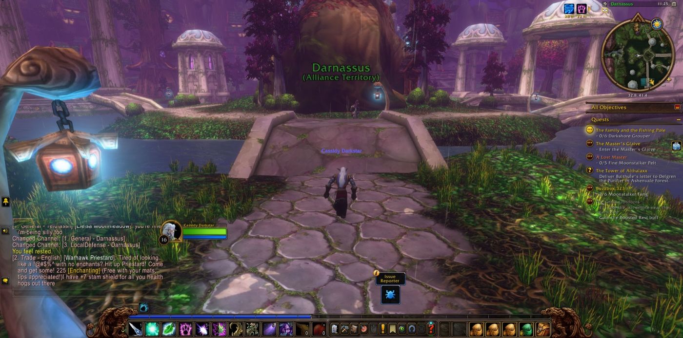 Entered Darnassus