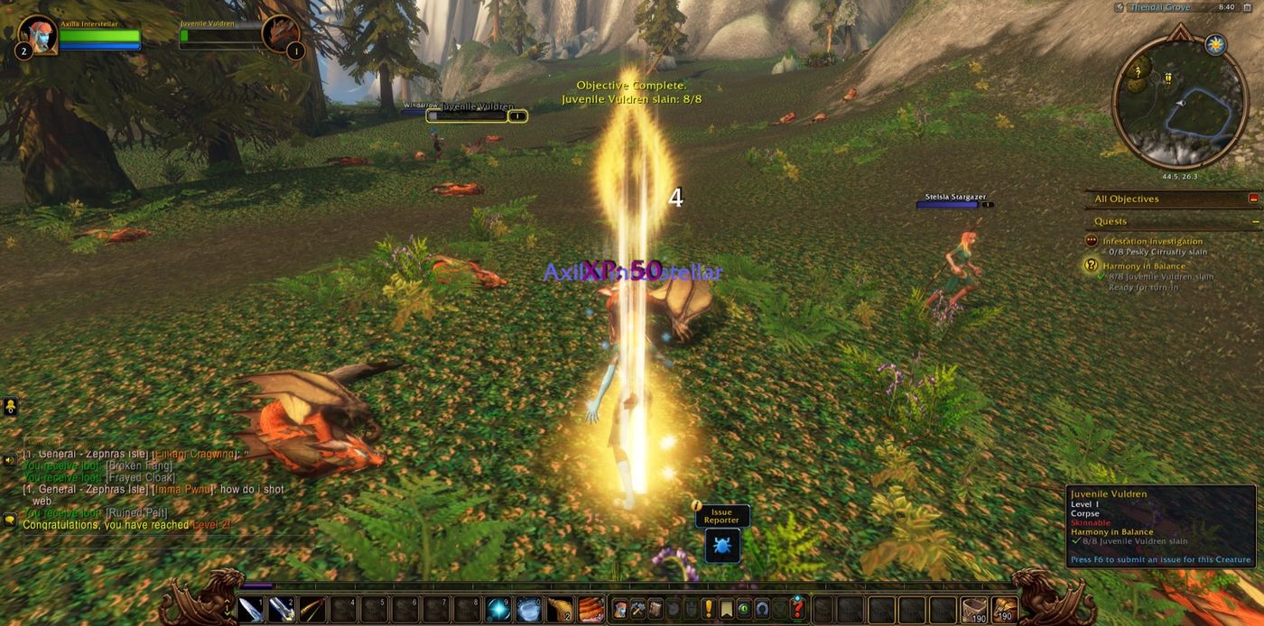 Reached Level 2 in Thendal Grove