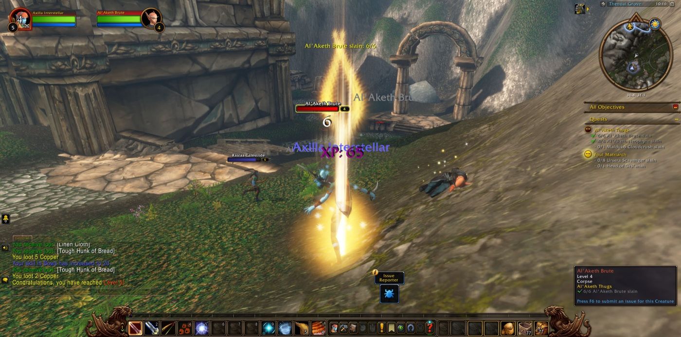 Reached Level 5 in Thendal Grove