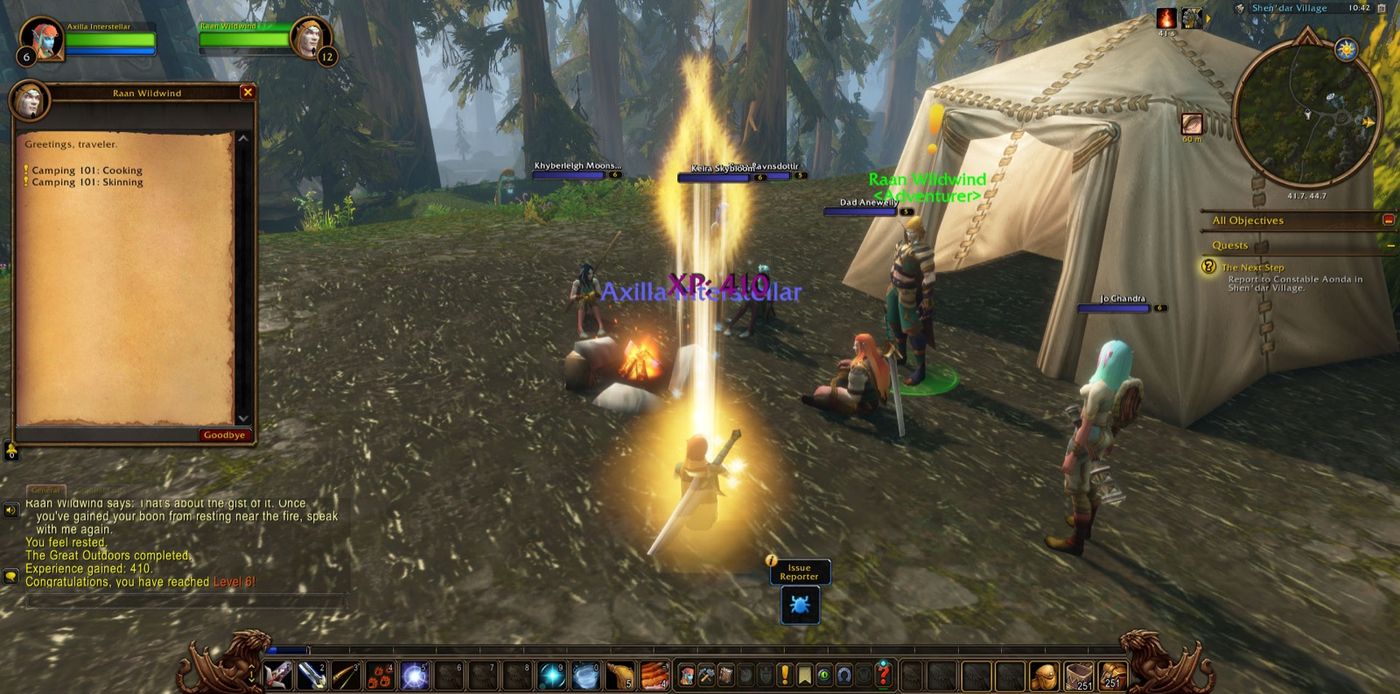 Reached Level 6 in Shen'dar Village