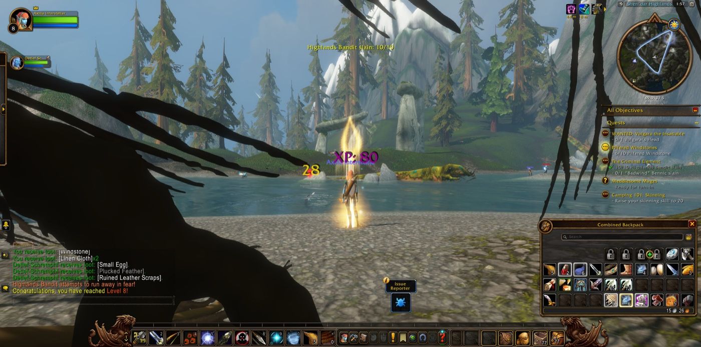 Reached Level 8 in Shen'dar Highlands