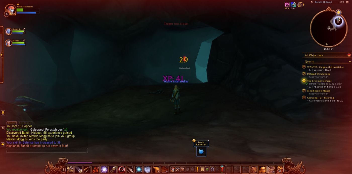 Screenshot in Bandit Hideout