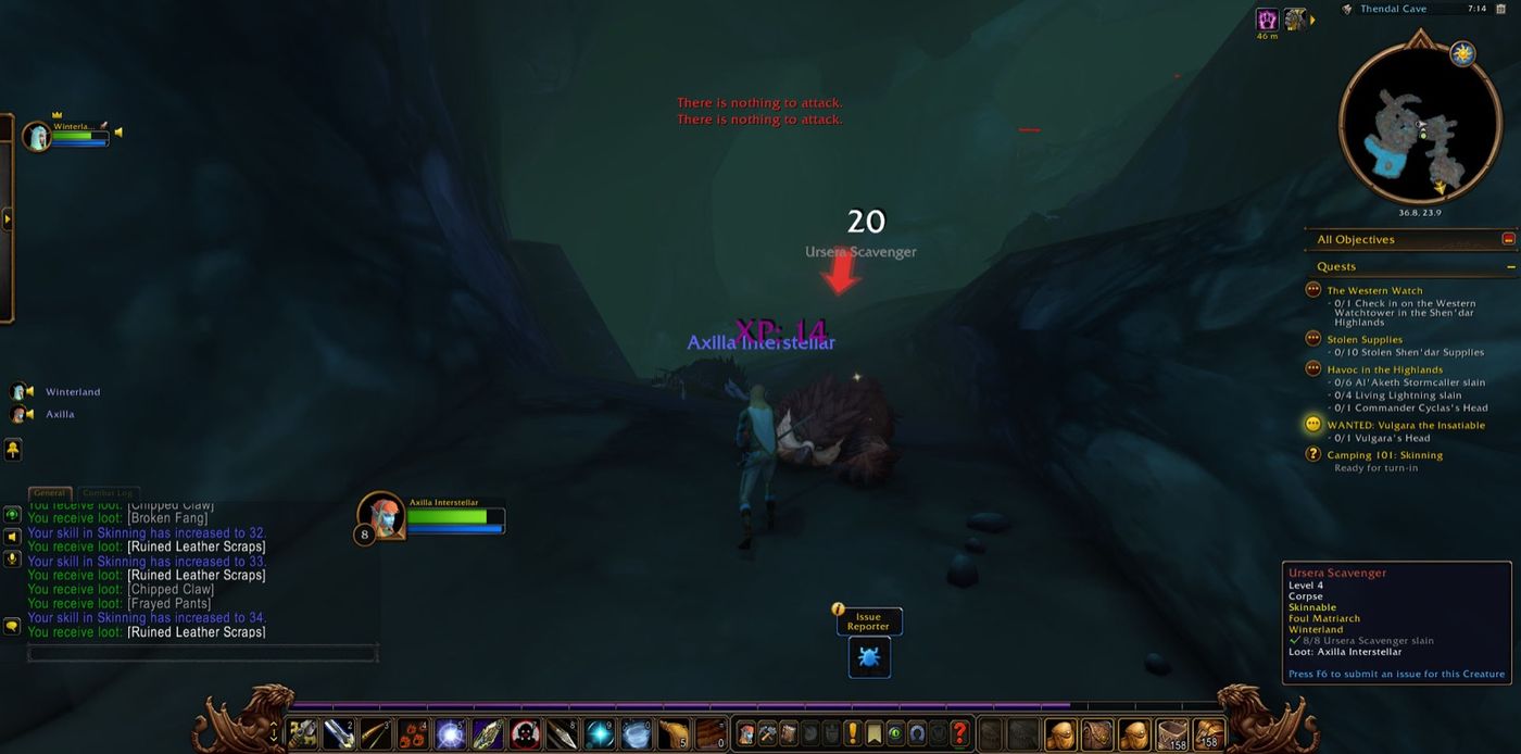 Screenshot in Thendal Cave