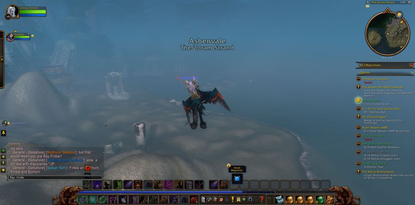 Entered Ashenvale