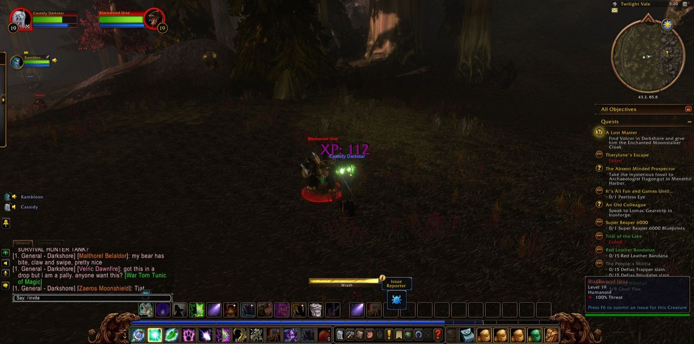 Screenshot in Twilight Vale