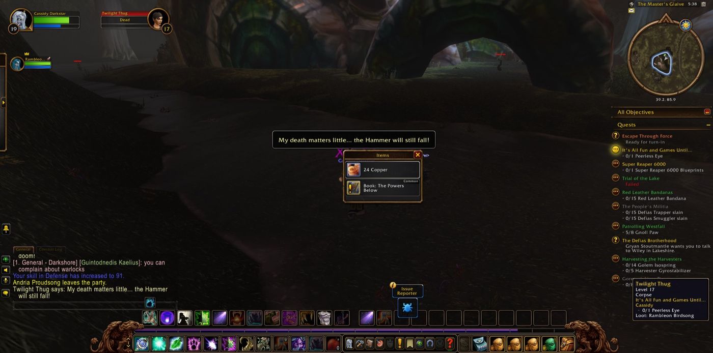 Screenshot in The Master's Glaive