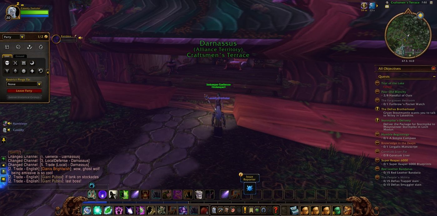 Entered Darnassus