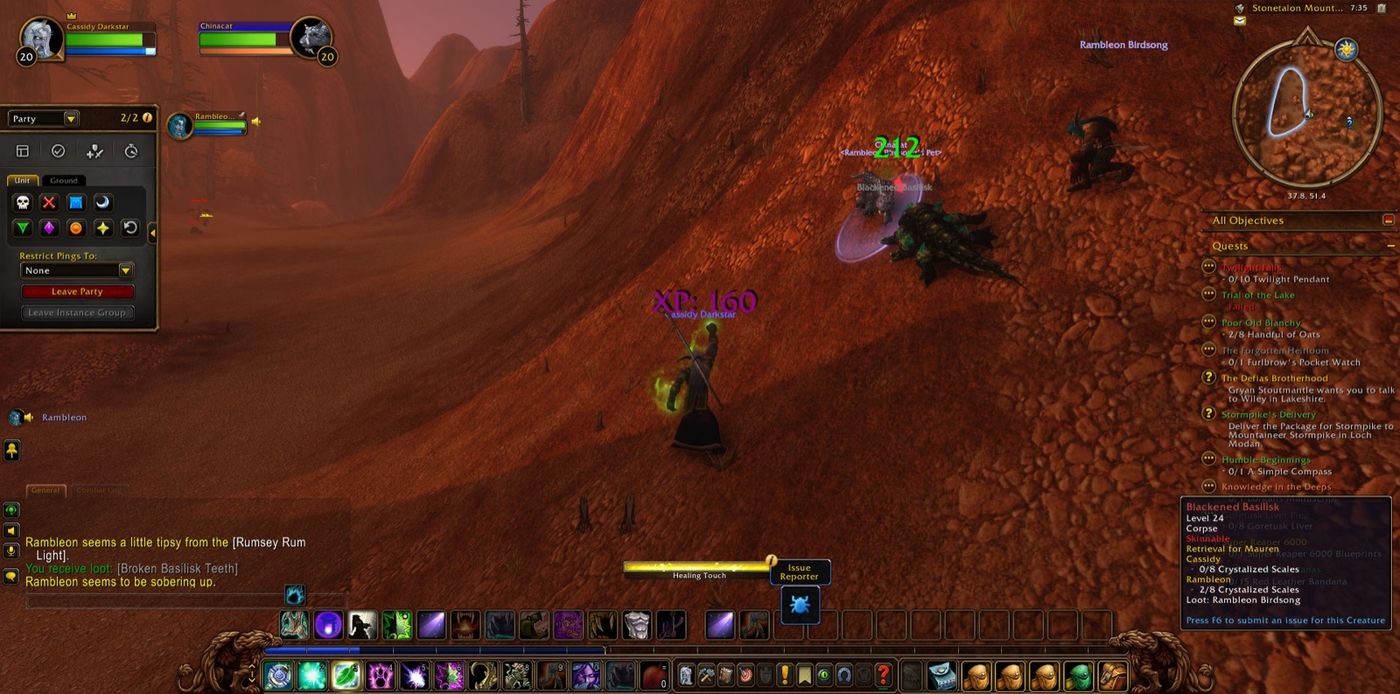 Screenshot in Stonetalon Mountains