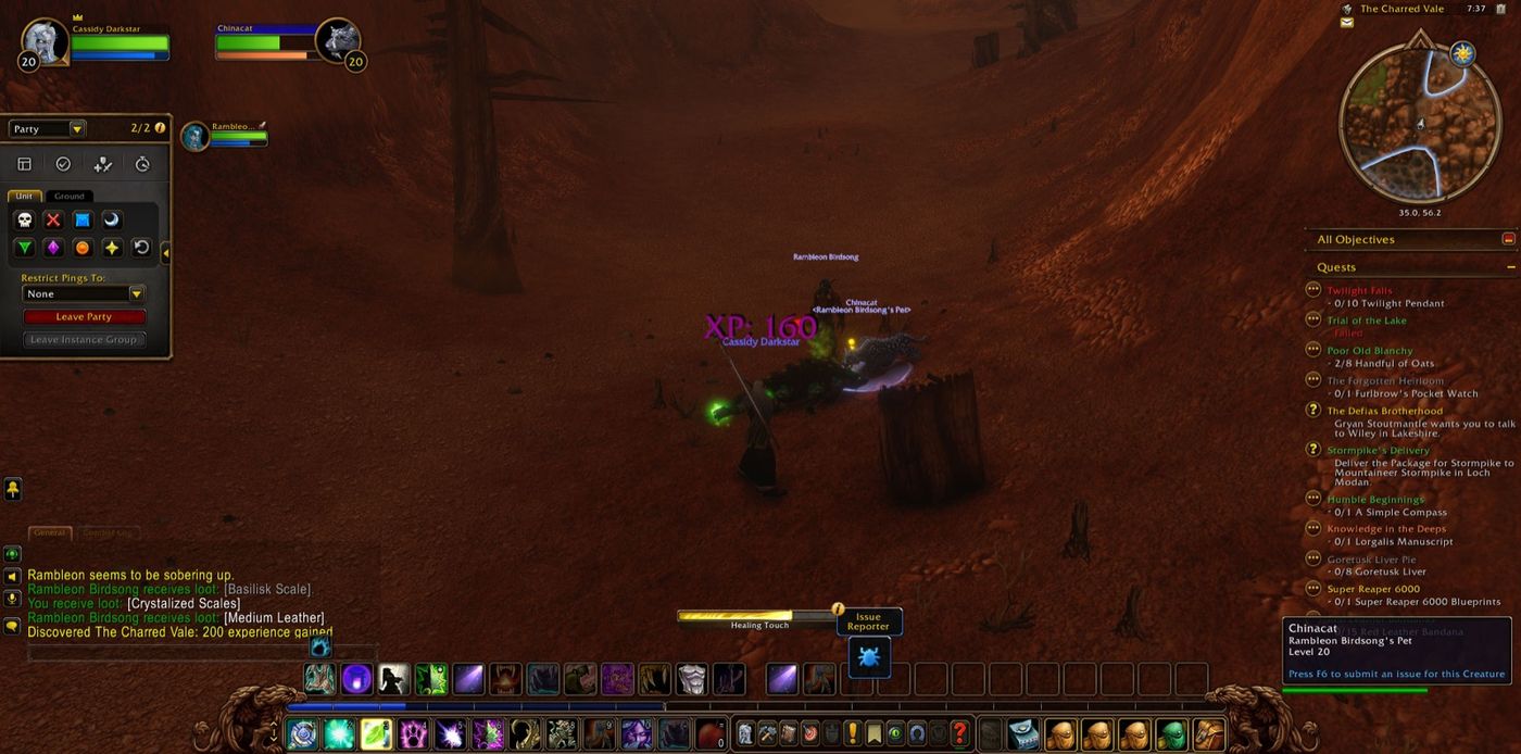Screenshot in The Charred Vale