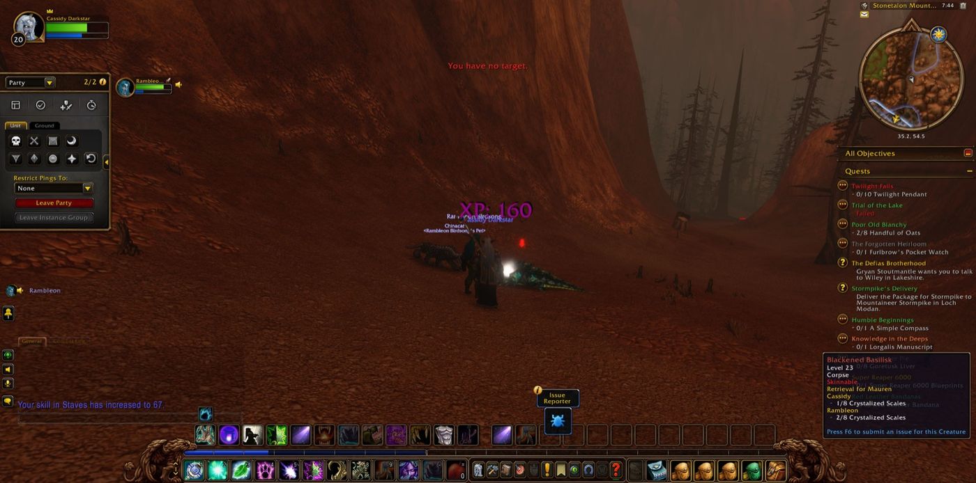 Screenshot in Stonetalon Mountains