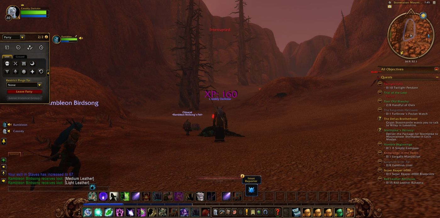 Screenshot in Stonetalon Mountains