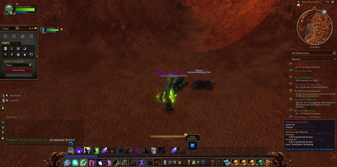 Screenshot in Stonetalon Mountains