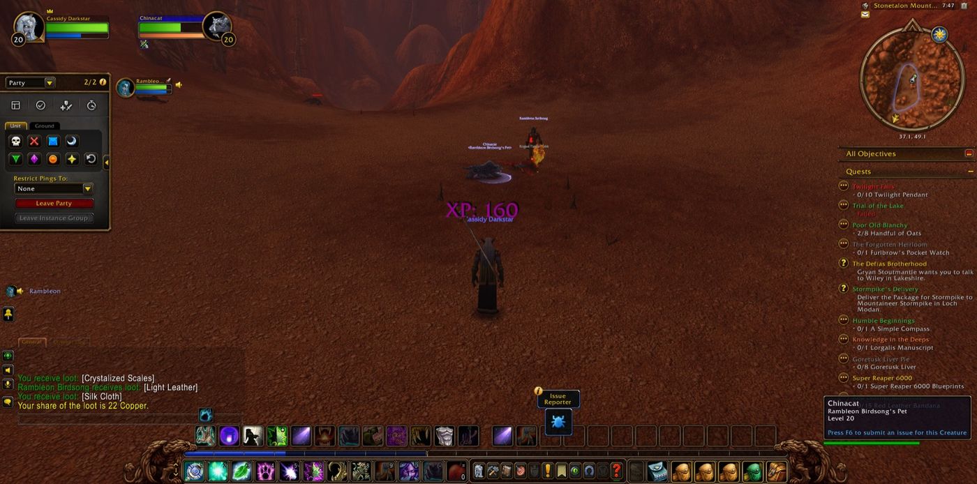 Screenshot in Stonetalon Mountains