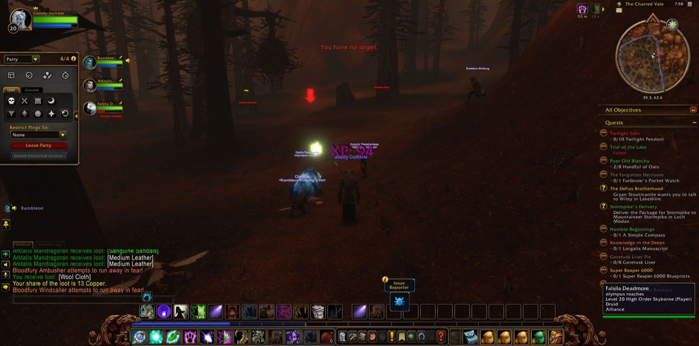 Screenshot in The Charred Vale