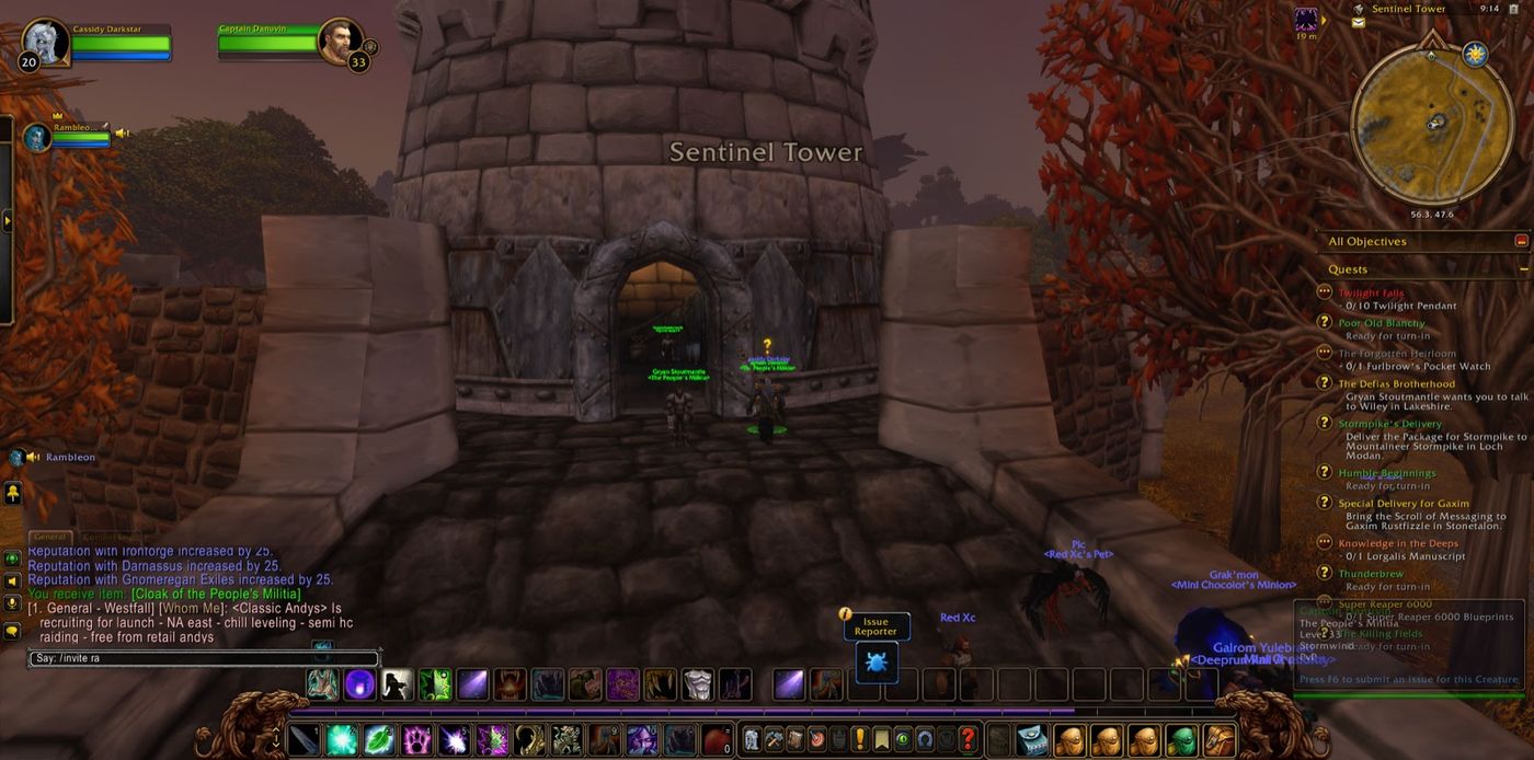 Entered Sentinel Tower