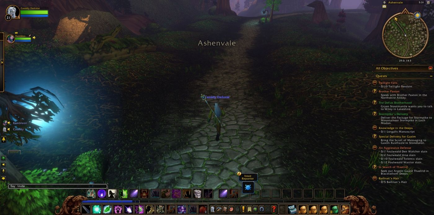 Entered Ashenvale