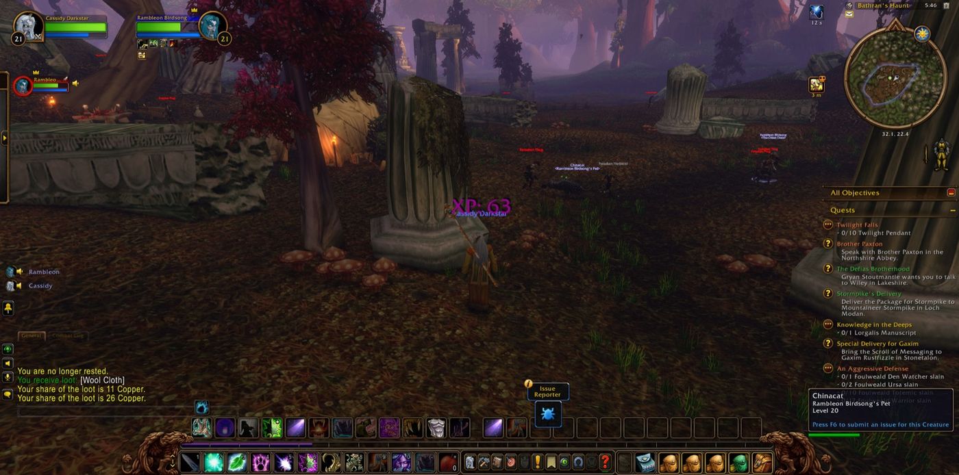 Screenshot in Bathran's Haunt