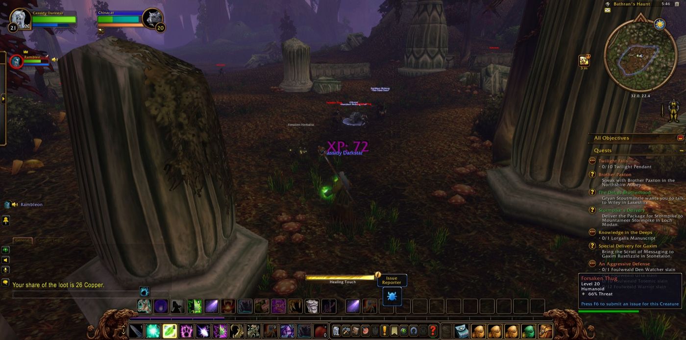 Screenshot in Bathran's Haunt