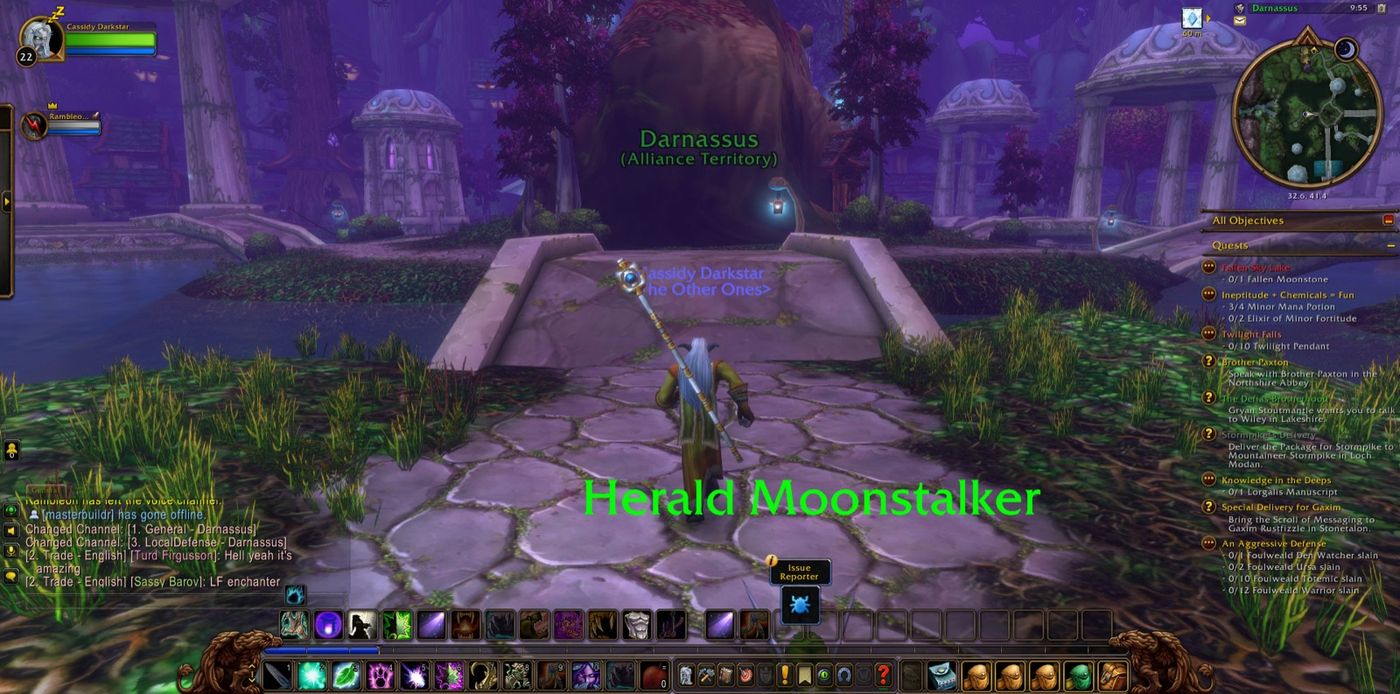 Entered Darnassus