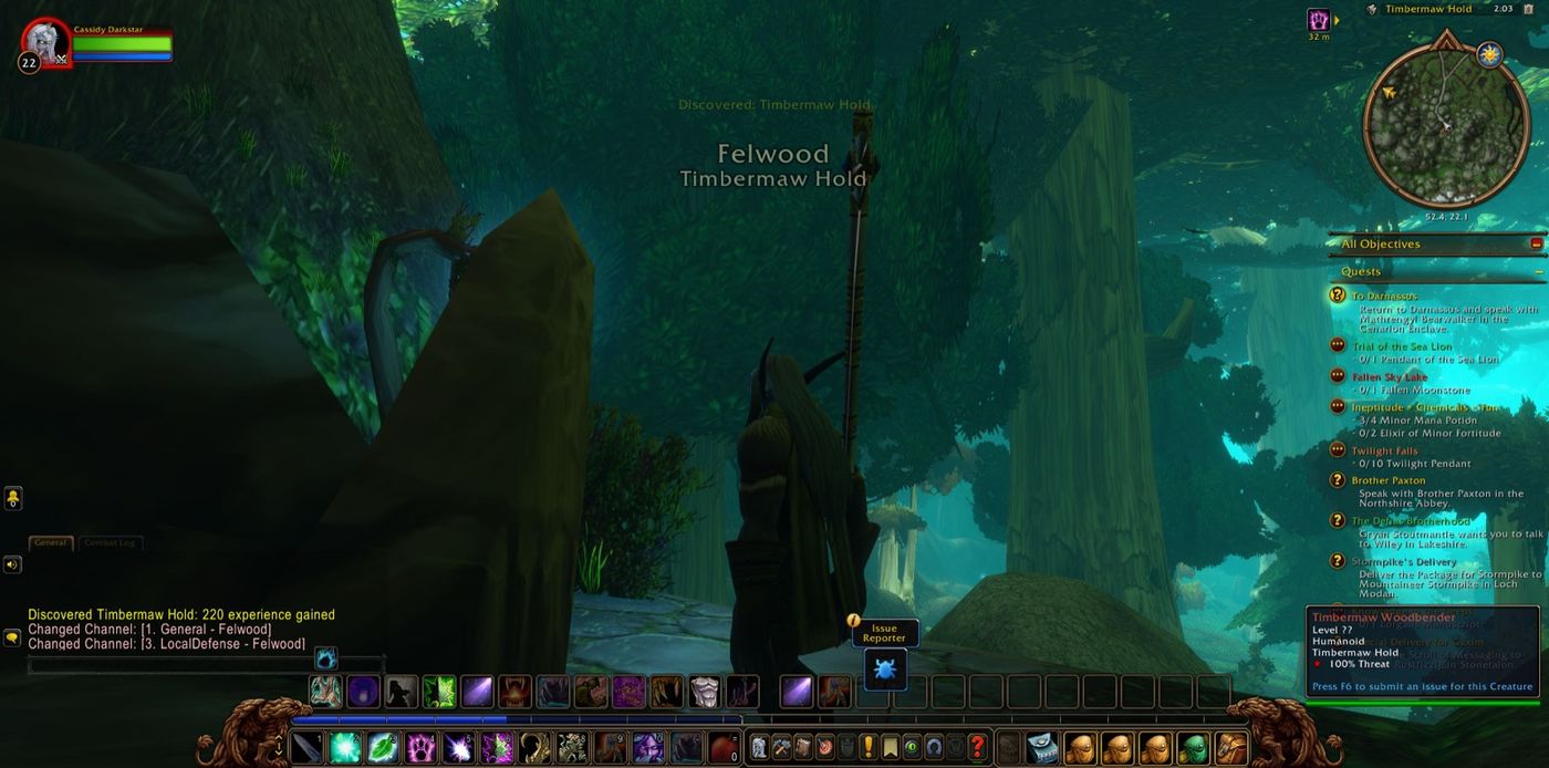 Entered Felwood